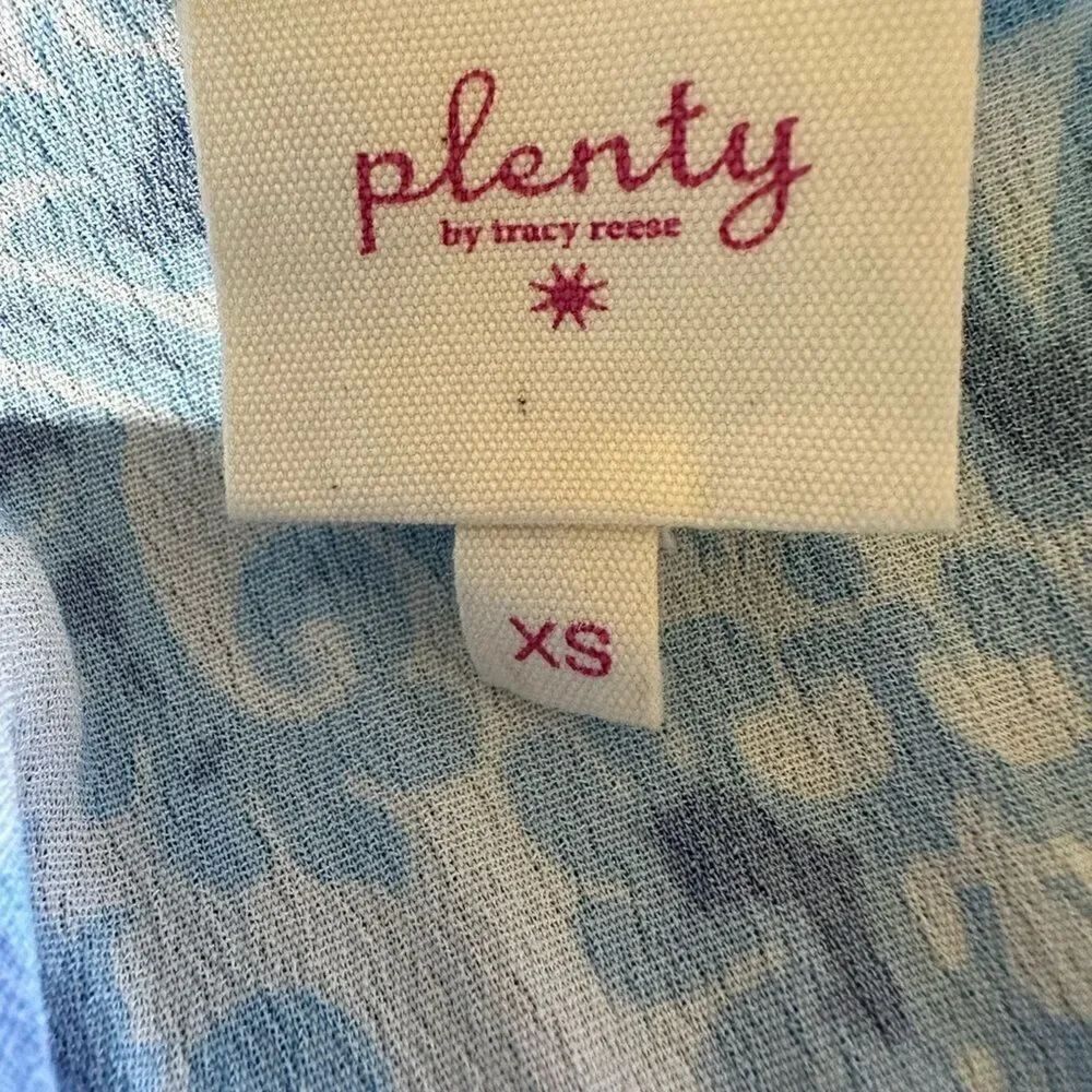 PLENTY TRACY REECE/ANTHROPOLOGIE Women’s Baroque Sundress Blue/White Extra Small - Picture 4 of 13